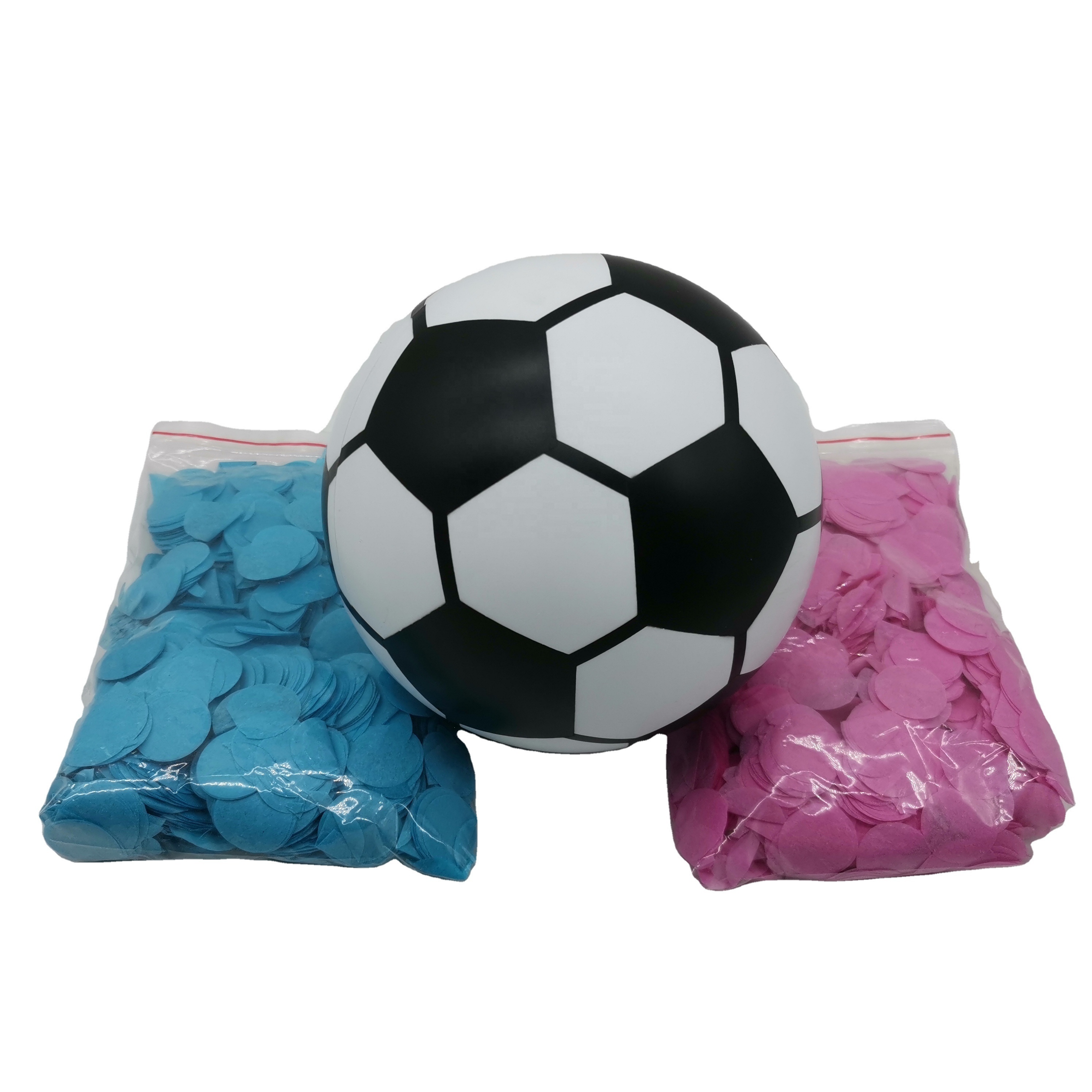 Gender Reveal confetti Soccer Ball For Baby Gender Reveals