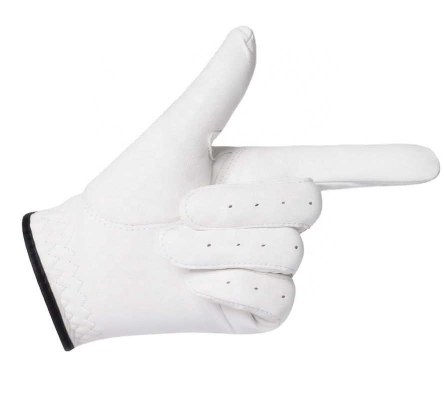 High quality cabretta golf glove with removeable custom logo ball marker