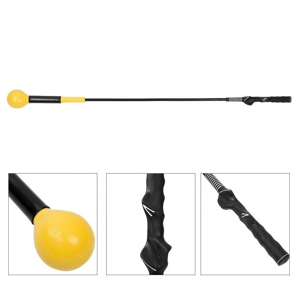 whip Flexible Weighted Golf Swing Trainer Aid for Improved Rhythm, Flexibility, Balance, Tempo, and Strength