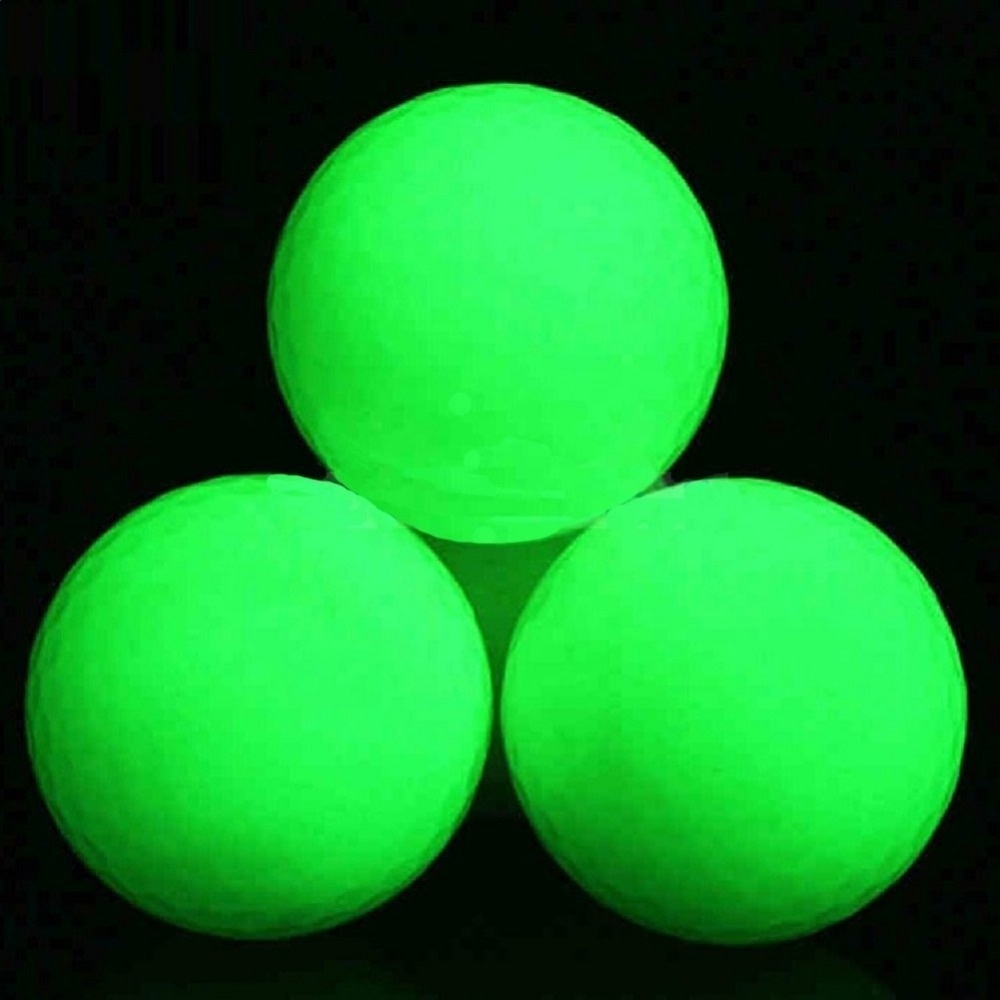 UV Flashlight Rechargeable Fluorescent Training golf Balls glow in the dark Luminous Golf Balls