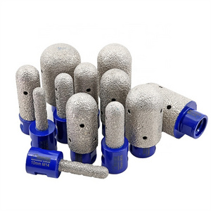 SHDIATOOL Dia 10/15/20/25/30/35mm Vacuum Brazed Diamond finger bits Milling bits Hexagon Shank for Porcelain Marble and Granite