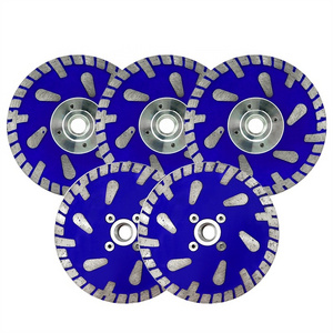 SHDIATOOL Diamond Saw Blade 4.5"-9" (115MM-230MM) With M14 Flange Water Drop Turbo Rim Cutting Disc For Granite Marble