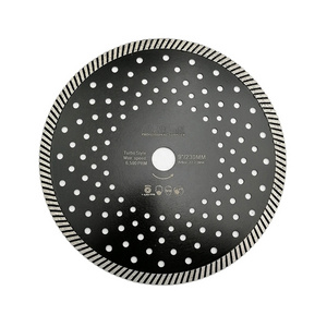 9" 230mm Diamond hot pressed Narrow turbo blade cutting discs Saw Blade 10mm segment height for Granite marble Concrete Masonry