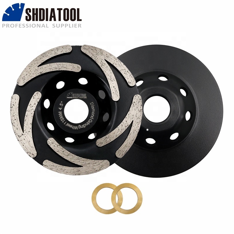 4 1/2 Inch Sintered Turbo Diamond Cup Grinding Wheel Plate For Remove Epoxy Coating Painting Concrete on Angle Grinder