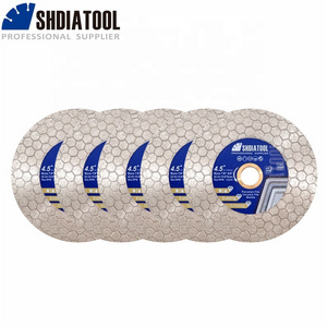 SHDIATOOL Diamond Hexagonal Double Sided Saw Blade Cutting Disc Cutting Wheel Grinding Disc for Ceramic Tile Marble Granite