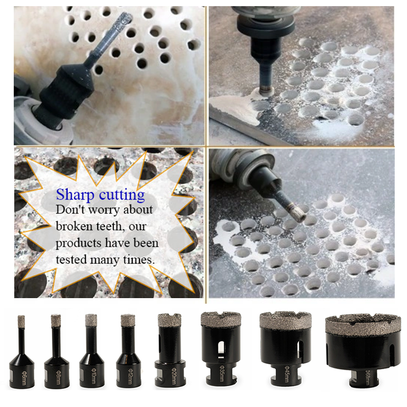 Best Universal Fit Brocas Para Hole Cutter Diamond Tile Glass Hole Saw Core Drill Bits for Porcelain Ceramic