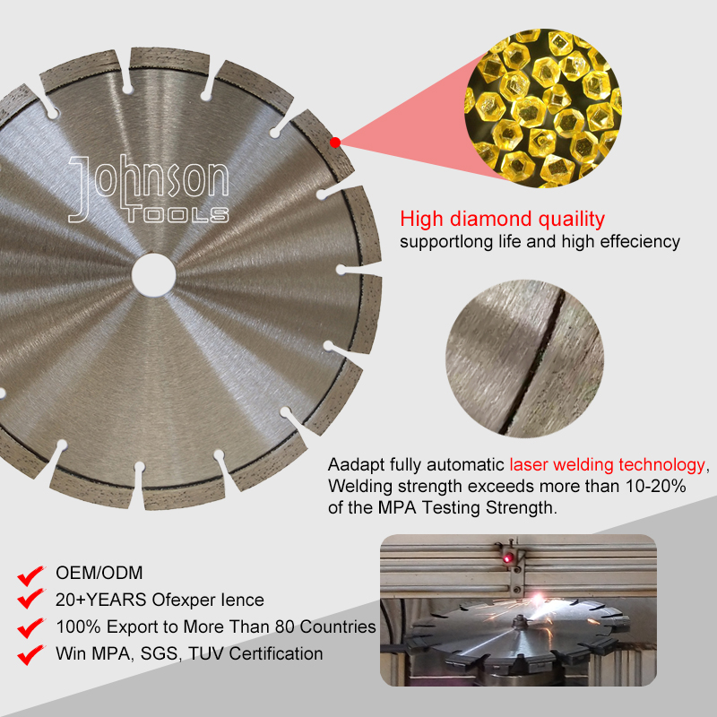 Small diameter general purpose laser welded diamond saw blades cutting disc masonry stone blade for granite concrete