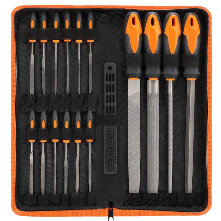 Hot sale 17pcs abrasive tool electroplated coated steel hand file wholesale set