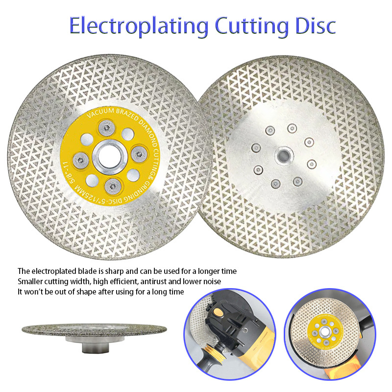 Electroplated Double-Sided Diamond Saw Blade Cutting Wheel Grinding Disc Glass Cutting Disc Diamond Marble Saw Blade