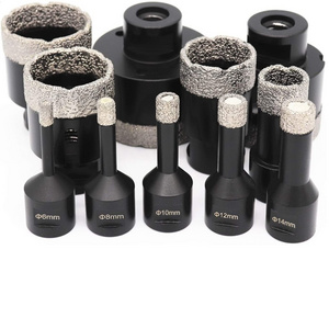 Diamond Hole saw M14 Connection porcelain tile Drill Bits OD6-180mm Vacuum Brazed Diamond Drilling Core Bits