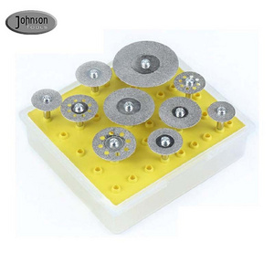 10PCS 1/8" Diamond Cutting Discs Diamond Cutting Wheel Cut-off Wheel Blades Set Comepatible with Dremel Rotary Tool