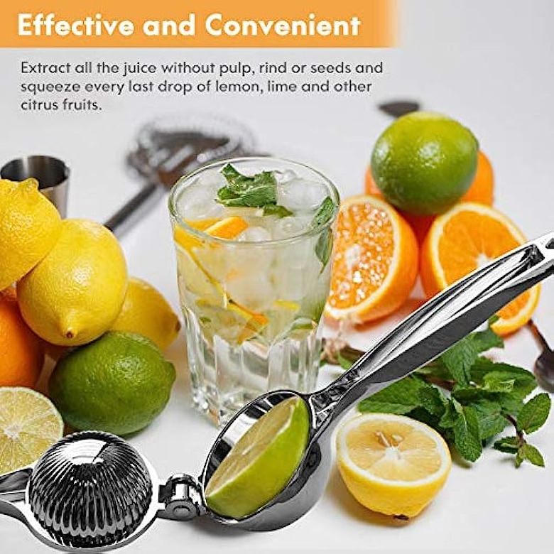 Heavy Duty Fruit Juicer Press Squeezer Alloy Hand Stainless Steel Manual Lemon Juicer