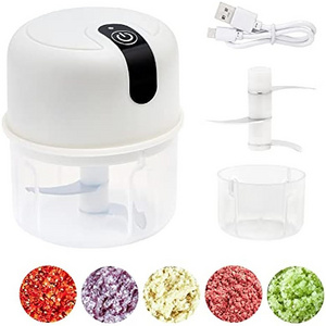 Mini Food Processor USB Rechargeable Garlic Chopper Meat Grinder Electric Garlic Press Crusher and Vegetable Cutter