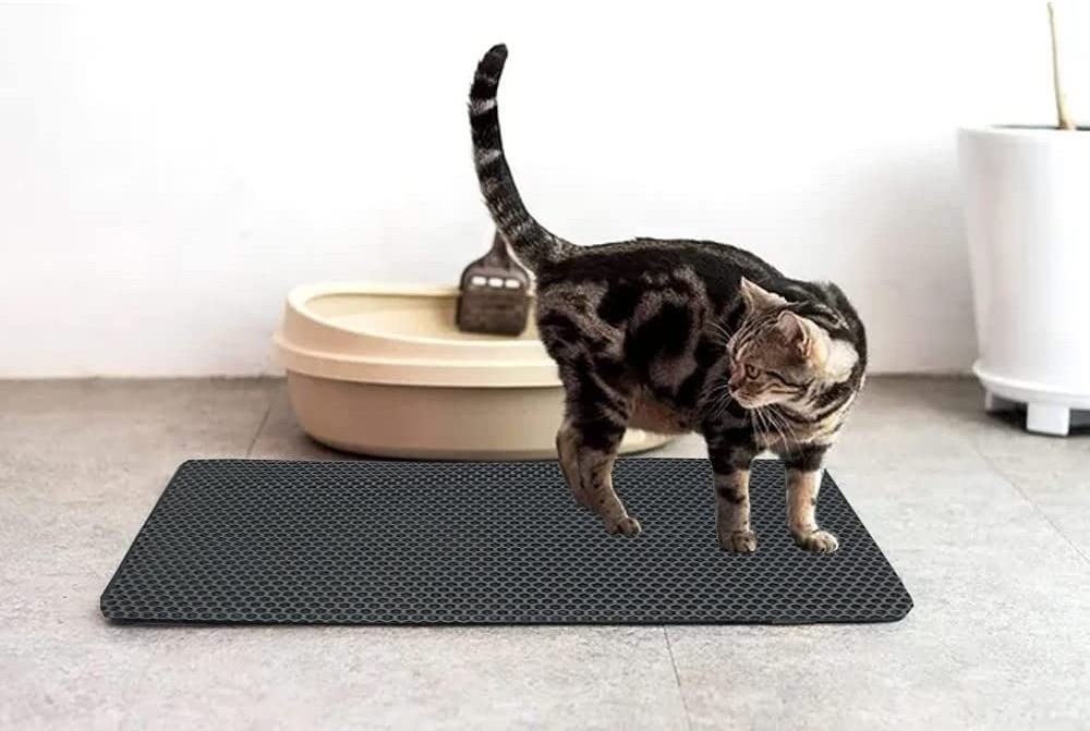 Factory Waterproof Double Eva Layer Large Washable Rubber Cat Pet Litter Mats Pads