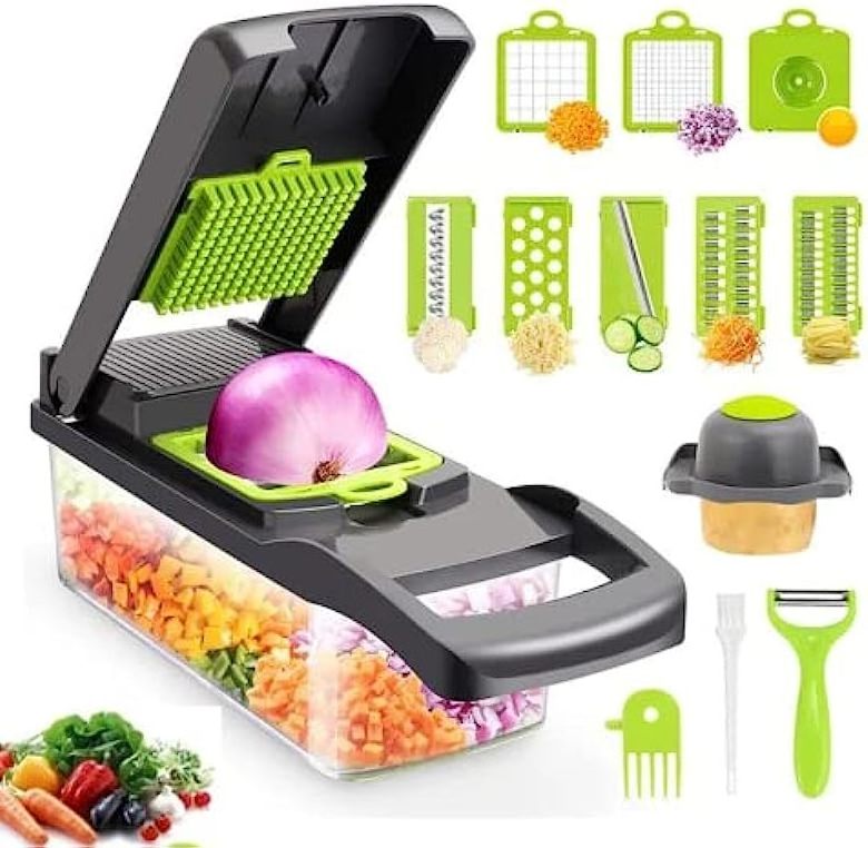 handheld 16 in 1 portable multifunctional electric wireless USB Rechargeable vegetable cutter Garlic meat Crusher