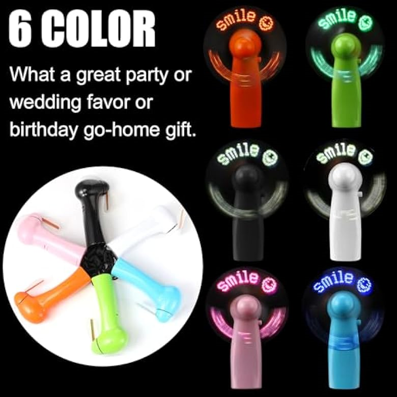 Dibangni Mini Portable Handy Led Custom Message Battery Fan, Programmable Led Display Handheld Electric Fan