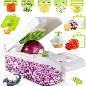 Home kitchen Fruit & Vegetable Tool Multifunctional Veggie Shredder Dicer Slicer Cutter 12 in 1 Food Vegetable Chopper