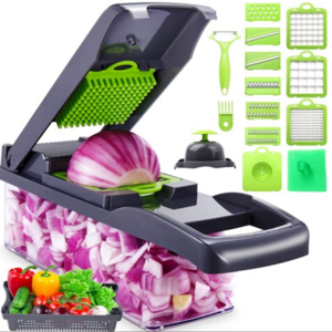 17 in 1 multifunctional hand held press vegetable cutter vegetable slicer onion potato cutter grinder manual vegetable chopper