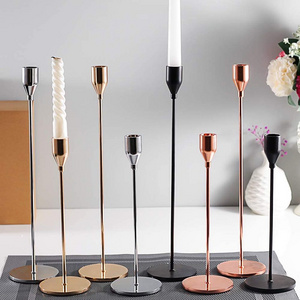 Home decoration Candle Stick Holder Wedding  Gold Bulk Vintage Taper Candle Holders for Table Centerpiece