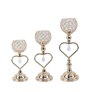 Heart shape Metal Decorative Lantern Candle Holder Sets for Wedding and Farmhouse