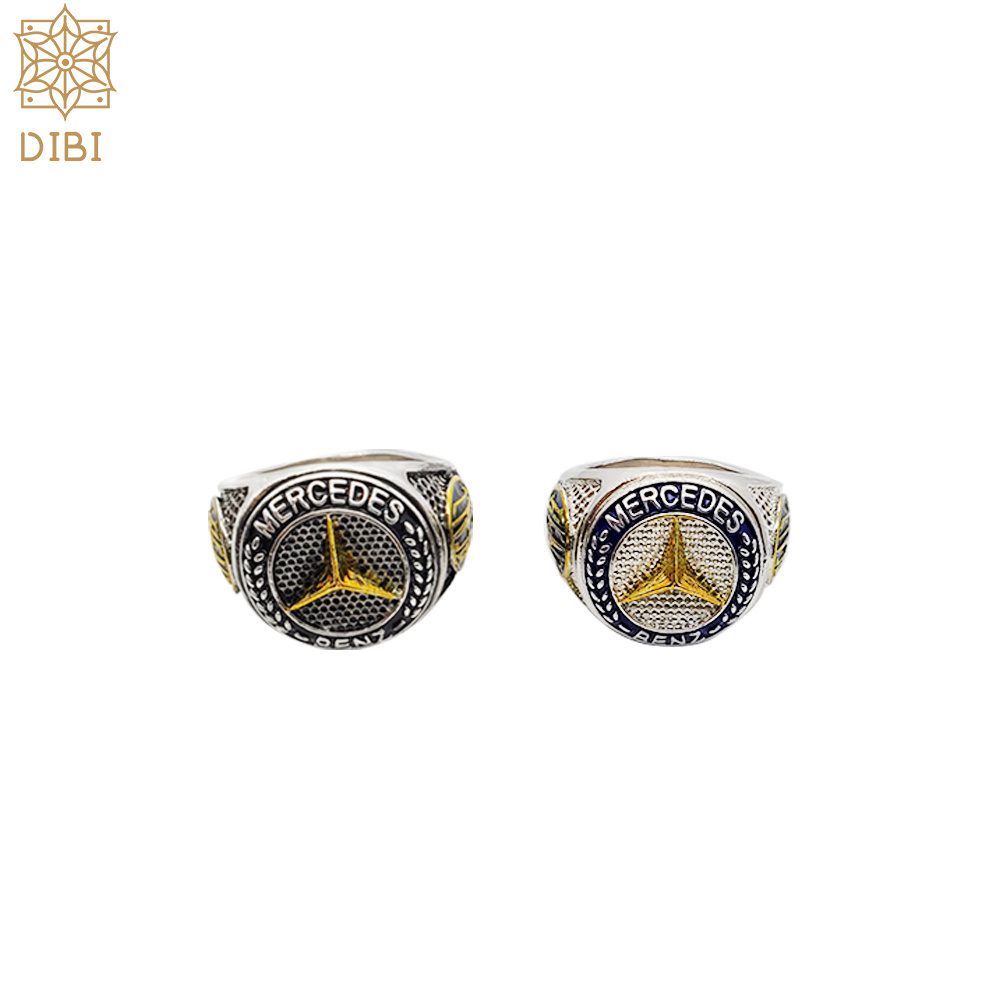 Design own ring with your car logo silver and golden plating softball USSSA custom made little  championship rings