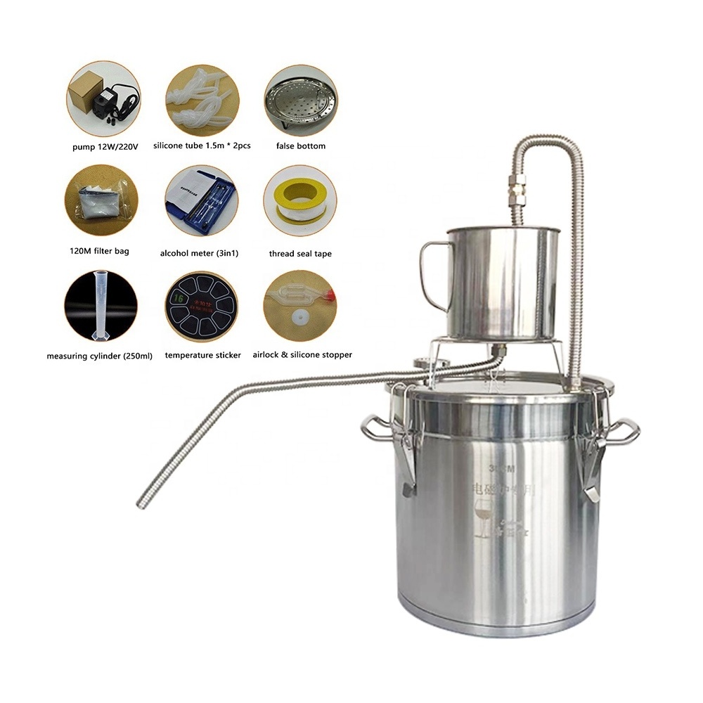 5Gal Alcohol Distiller Moonshine Distilling Equipment Home Brewing Distiller For Sale