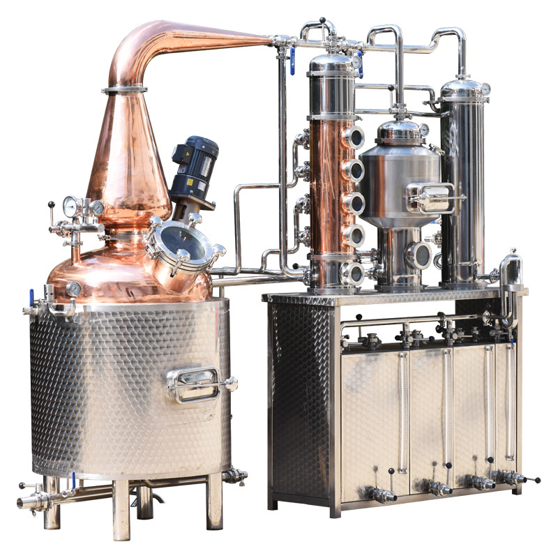 300 Liter alcohol distiller whiskey brandy gin rum cooper still distillery equipment