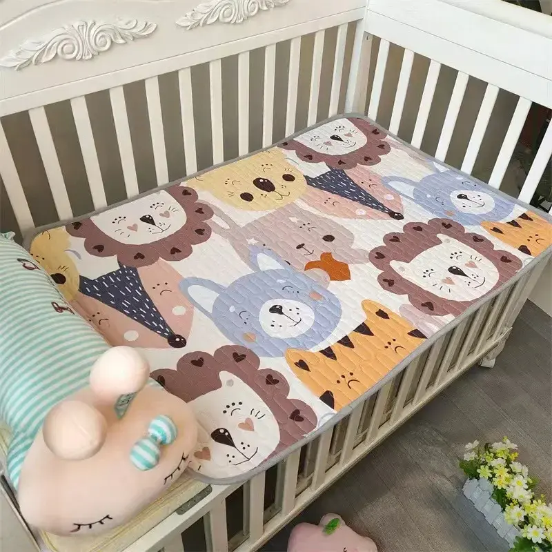 New five-layer cotton velvet waterproof and urine-proof baby mattress