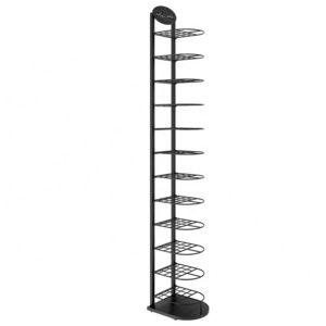 Hot Sale Single Sided Retail Fitted Sun Straw Trucker Hat Vertical Metal Stand Display Stand Racks