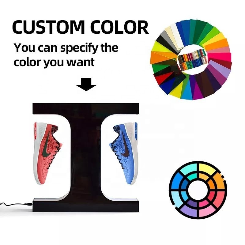 360 Magnetic Floating Display Rotating Devices Levitating Sneaker Shoes Display Rack Stand