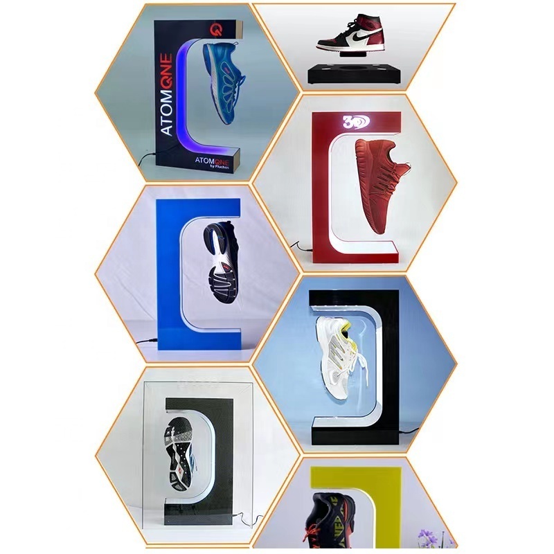 360 Magnetic Floating Display Rotating Devices Levitating Sneaker Shoes Display Rack Stand