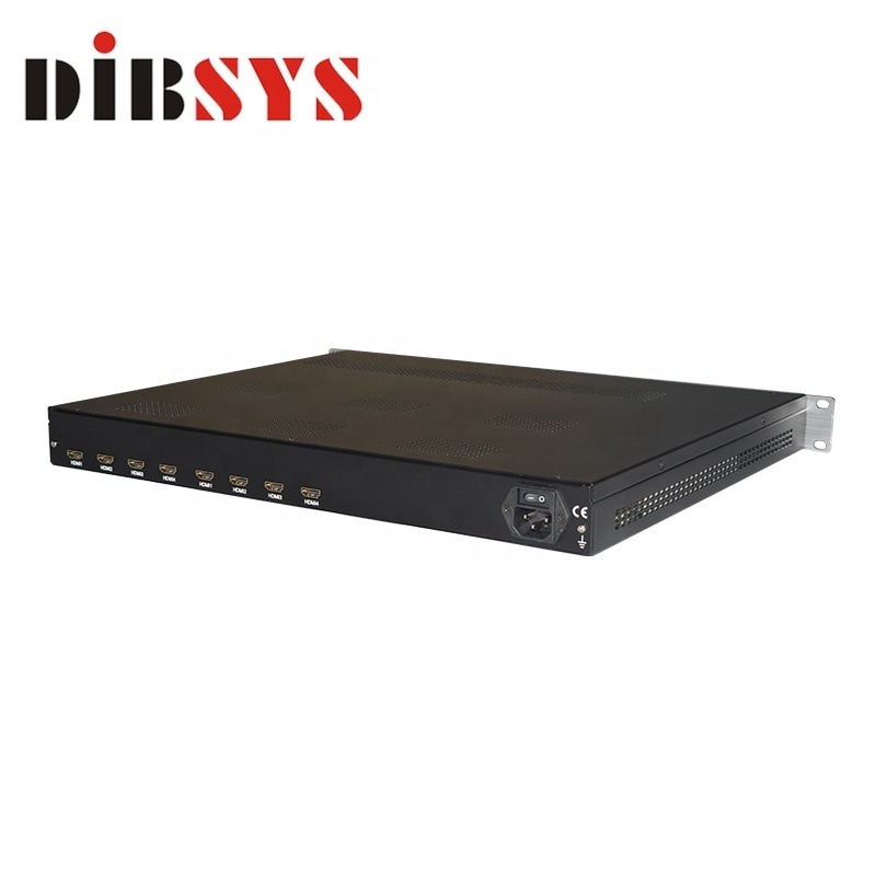 (Q308M) DIBSYS 8-channel H.264 ISDBT HD Encoder Modulator For Brazil Digital TV Headend