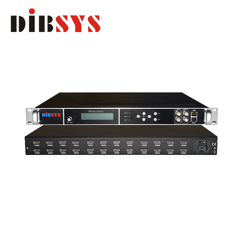 CATV QAM Modulator 24 HD to 8 DVBC Encoder Modulator H.264