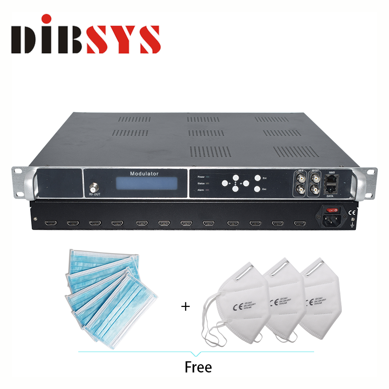 (Q312M) Multi Channel 12*HD Digital DVB-T RF H.264 HD Encoder Modulator With Low Price