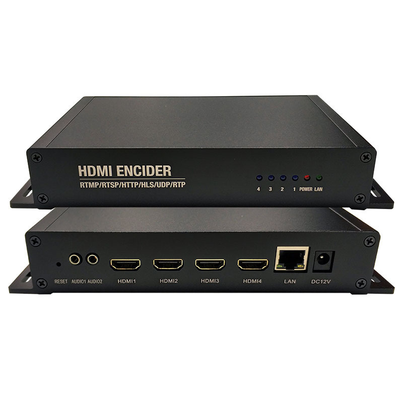 4 Channel HD MI Encoder H 264 Live Game Streaming NDI SRT HLS UDP RTMPs Facebook Youtube IPTV