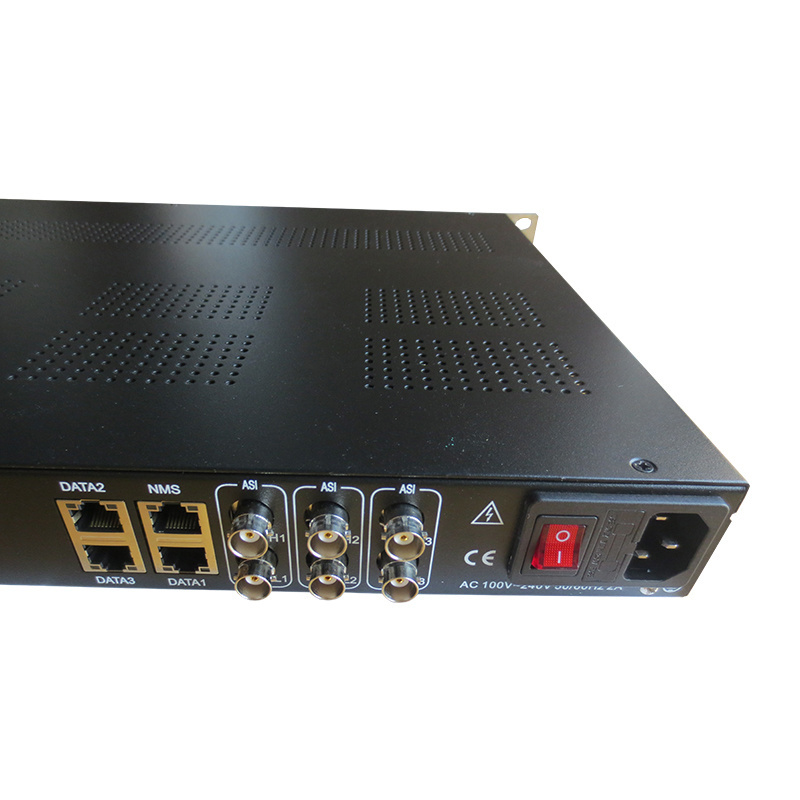 multi 16 channel isdbt ip edge 32 qam to 8 rf digital catv iptv modulator dvbt