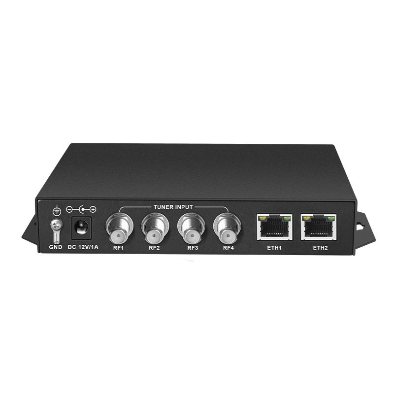 Mini 4 channel DVB-T signals receiver supports 4 DVBT channel and 2 IP output DVBT Signal Satellite receiver