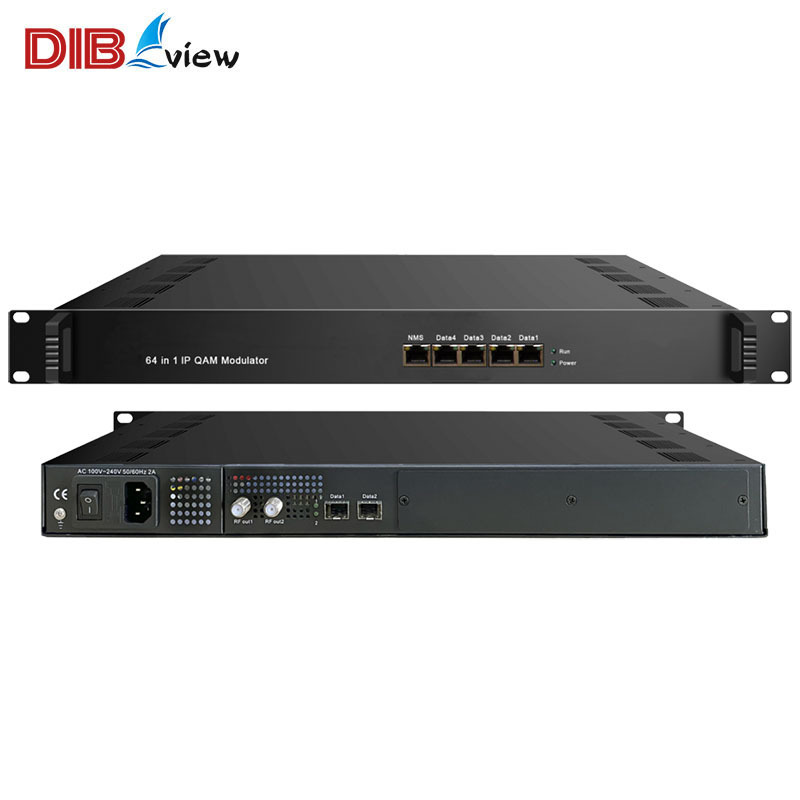 Digital Cable TV Headend 64 in 1 IP Edge QAM DVBC To RF Modulator