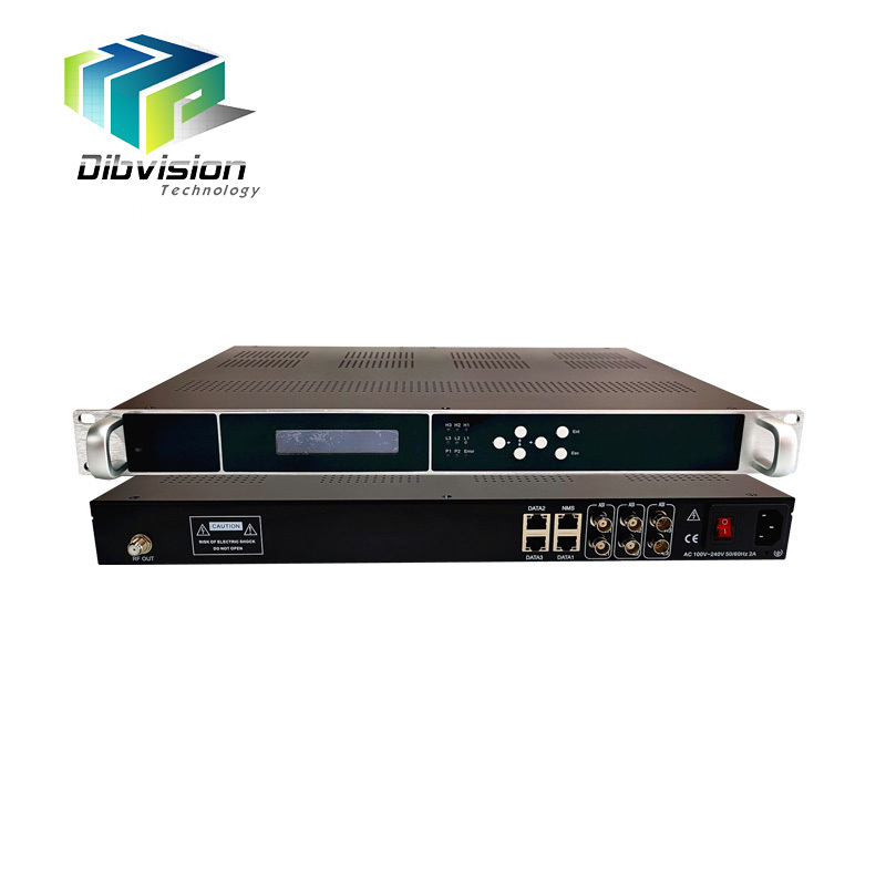 multi channels 16 channel isdbt ip to 32 qam to 16 rf digital catv iptv modulator dvbt