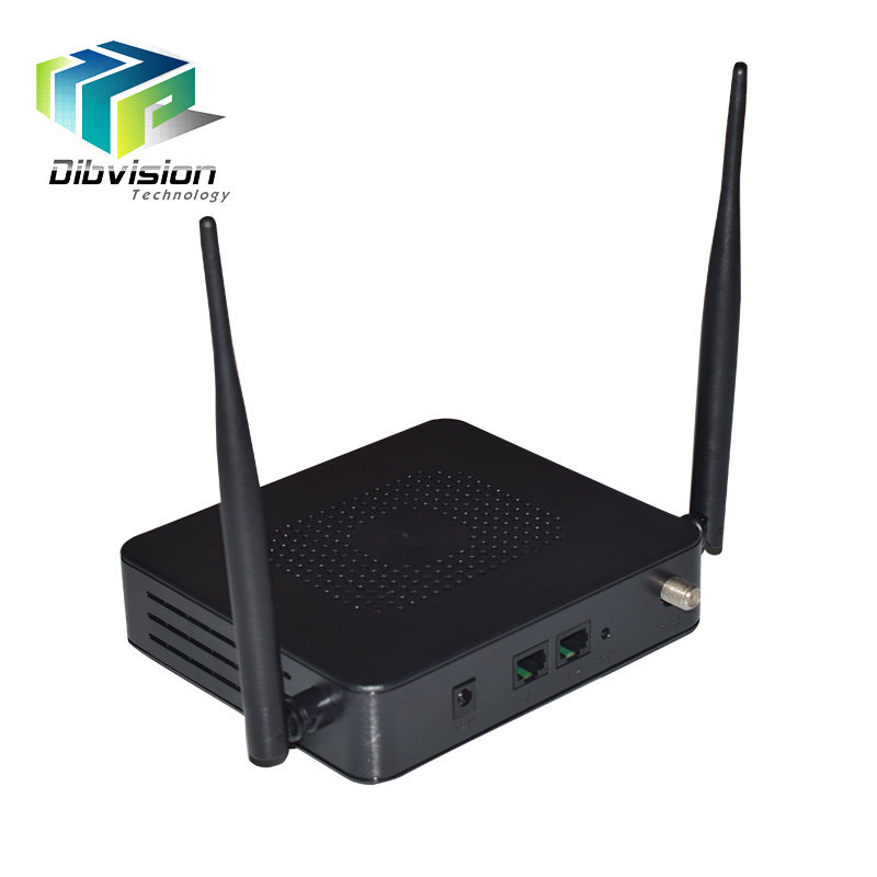 Dual Ge port + Wifi 2.4g/5g docsis 3.0 Cable modem works with Mini cmts ethernet over coax