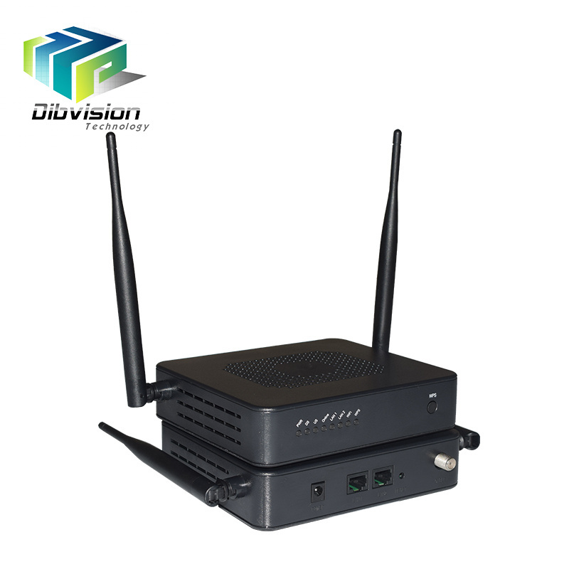 Dual Ge port + Wifi 2.4g/5g docsis 3.0 Cable modem works with Mini cmts ethernet over coax