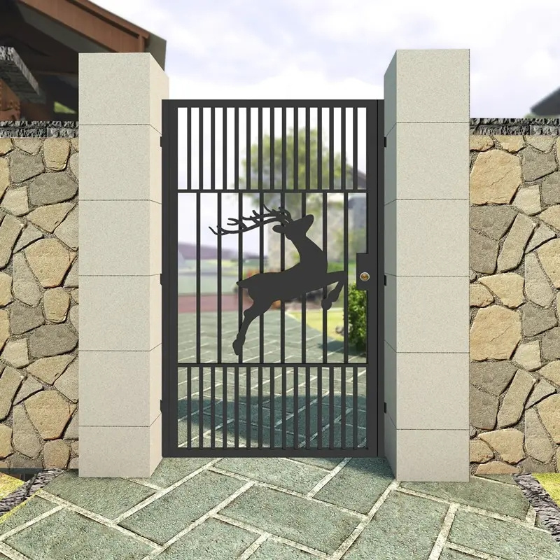 Best Seller Cheap Gates Wrought Double Swing Iron Gate