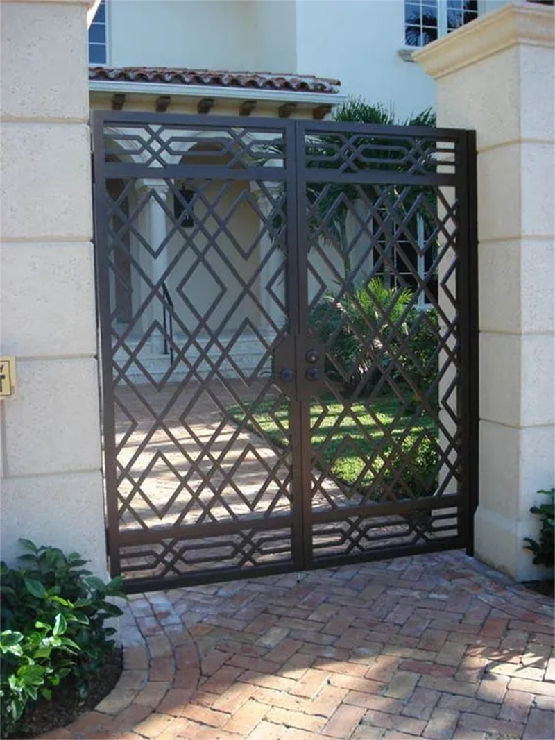 Factory Prices Garden Gates High Quality Wrought Design Iron Gate