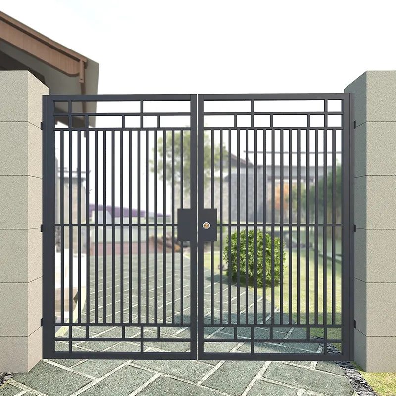 Factory Prices Garden Gates High Quality Wrought Design Iron Gate