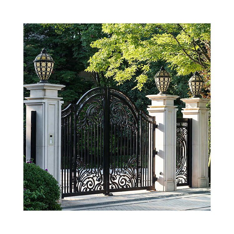 Factory Prices Garden Gates High Quality Wrought Design Iron Gate