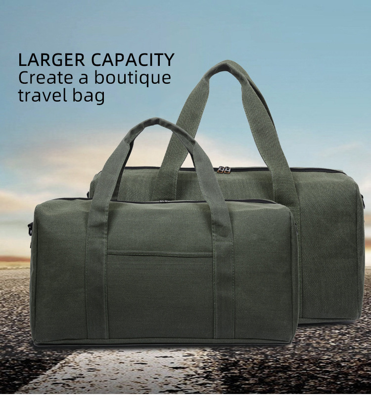 Fashion  large Capacity sports Canvas Travel duffel bag Move Outdoor Luggage Bags Overnight Duffle Bag