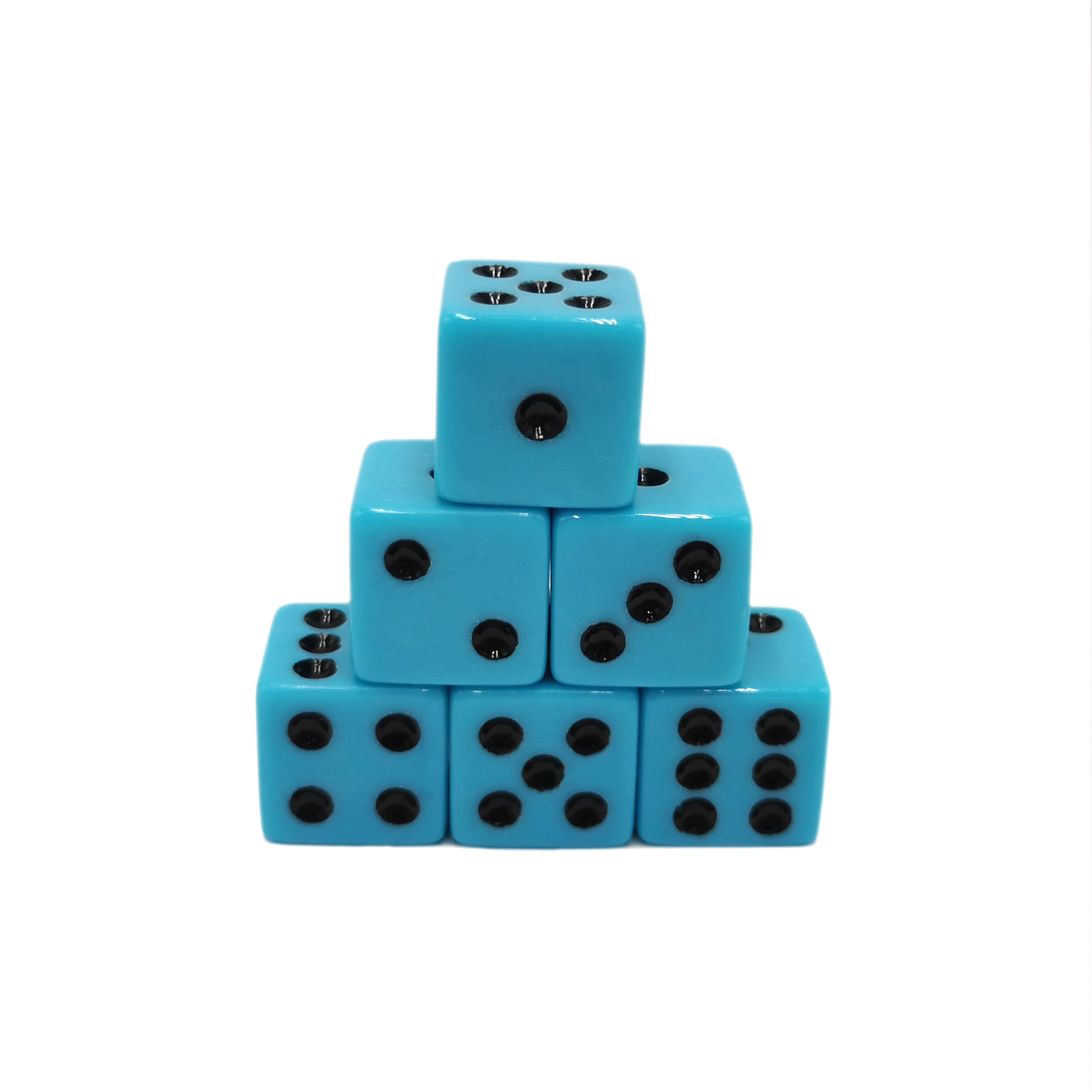 Classical Precision black dice with white dots