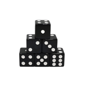 Classical Precision black dice with white dots