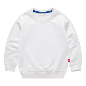 Wholesale Children French Terry Sweatshirt Custom Logo Kids 100% Cotton Crewneck Sweatshirt