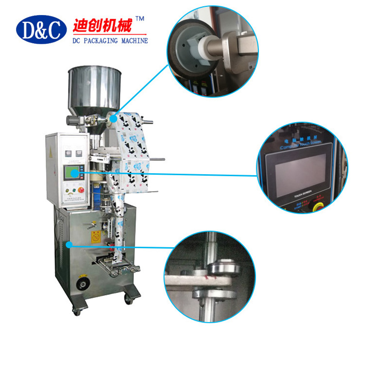 Granule Sugar Automatic Filling Sachet Small Food Nuts Grain Salt Pouch Packing Machine